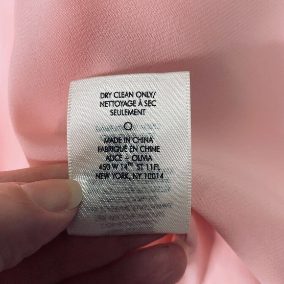 Alice + Olivia x Donald Robertson Lonnie Lips Silk Bomber Jacket Womens XS $495 - Picture 6 of 10